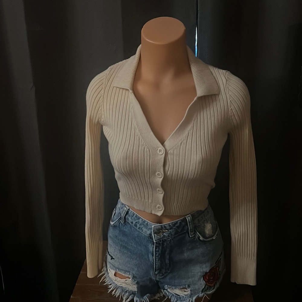 Emory Park Long Sleeve Crop Sweater